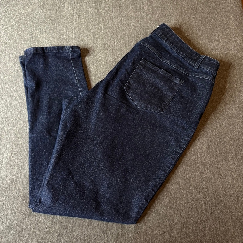 Woman Within Jeans‎ 24W Tall Dark Wash Skinny Leg Denim Pants